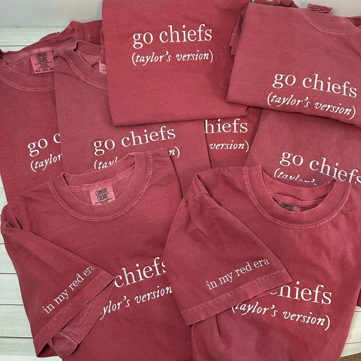 Go Chiefs Embroidered Shirt – Taylor’s Version