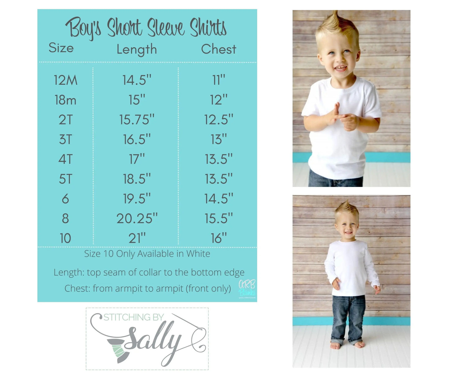 Boys short sleeve shirt size chart