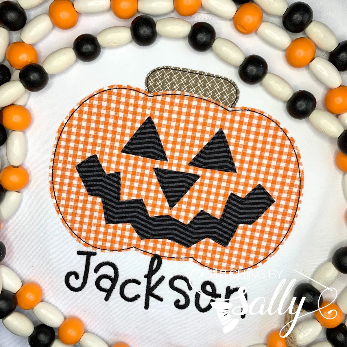 Boys Jack o Lantern Pumpkin Appliqué Shirt