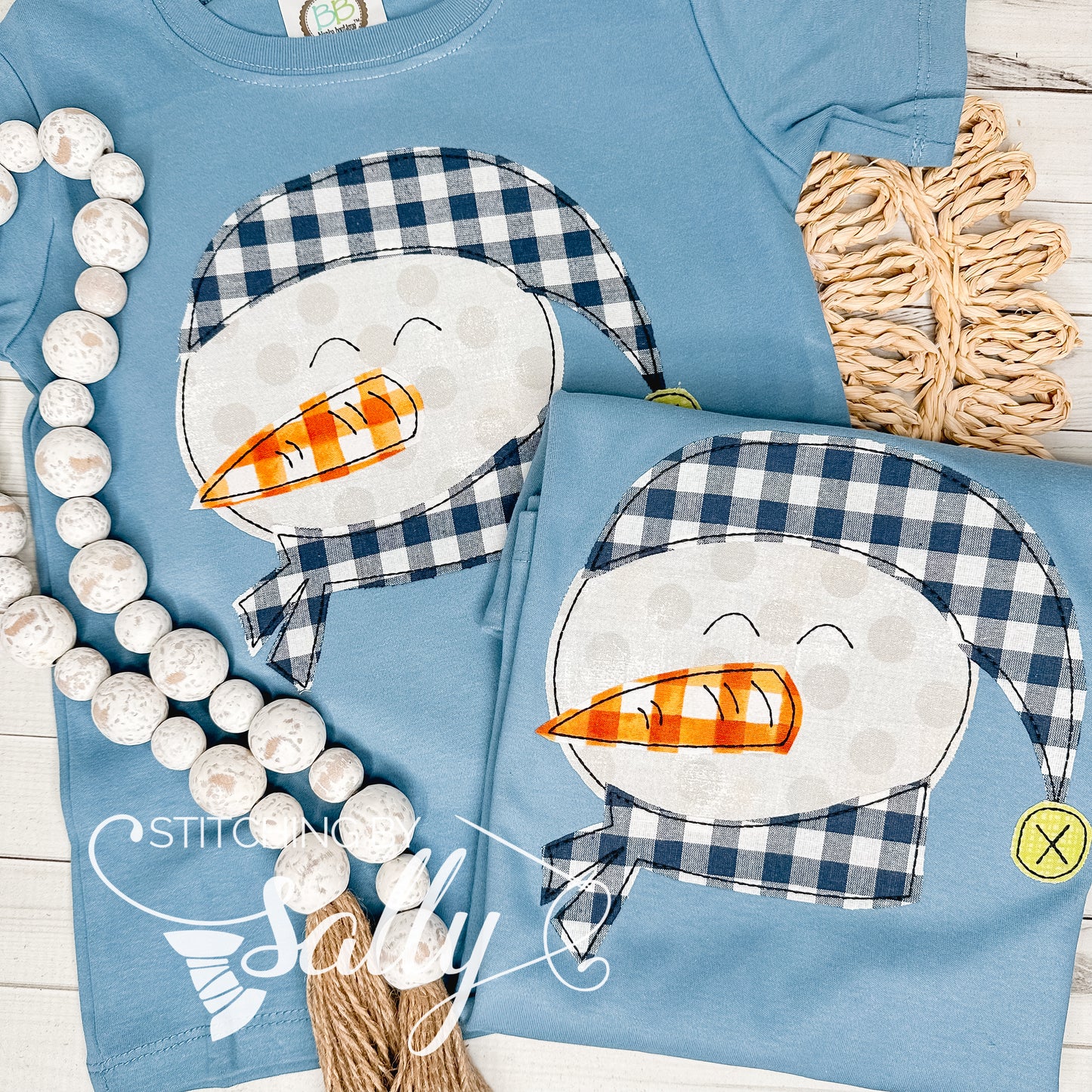 Boys Snowman Appliqué Shirt