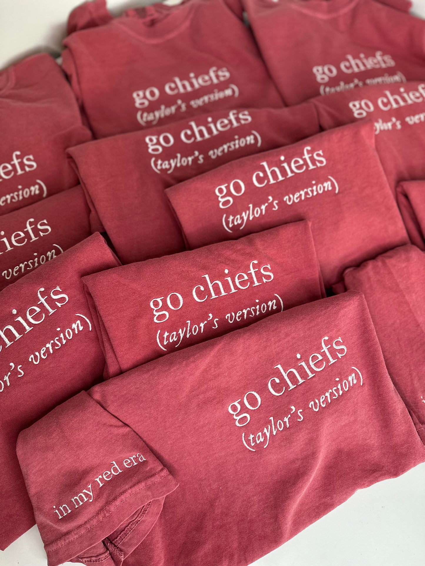 Go Chiefs Embroidered Shirt – Taylor’s Version