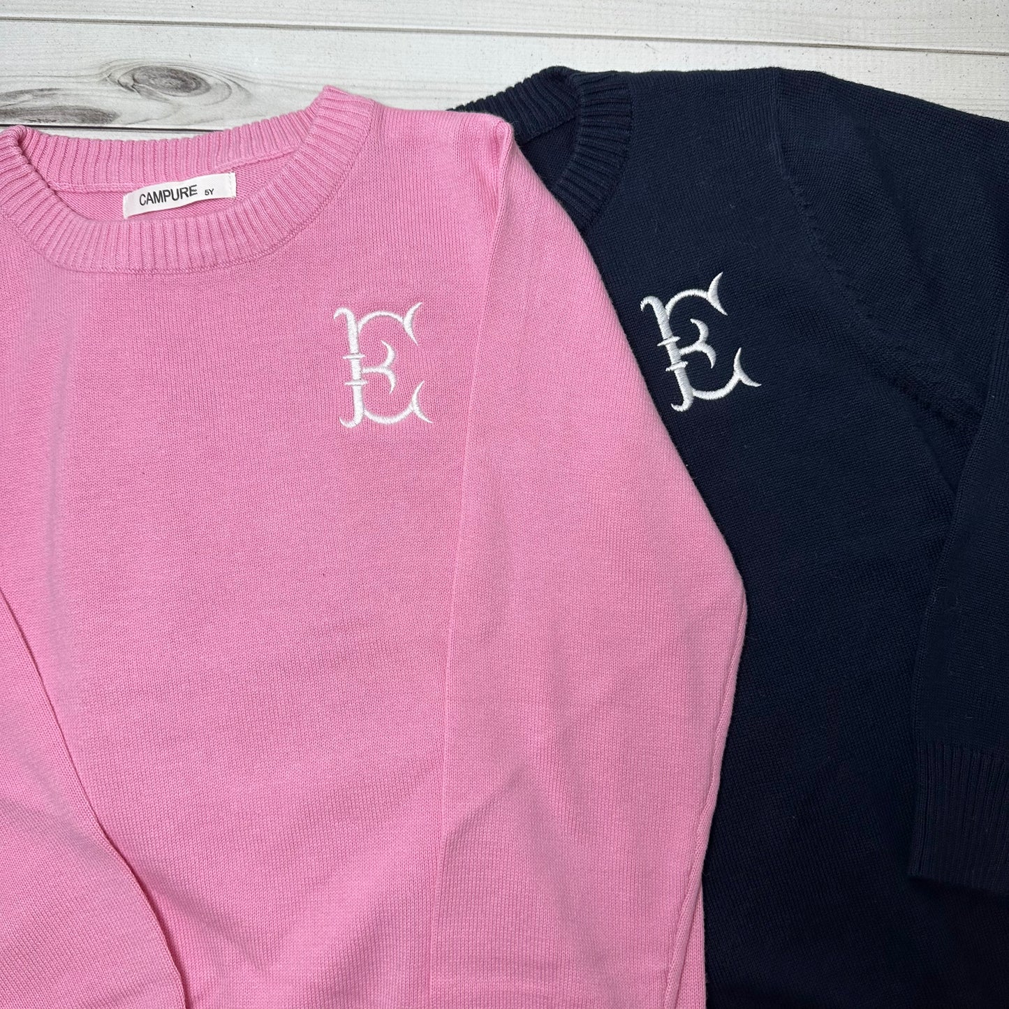 Toddler Monogrammed Campure Sweater 