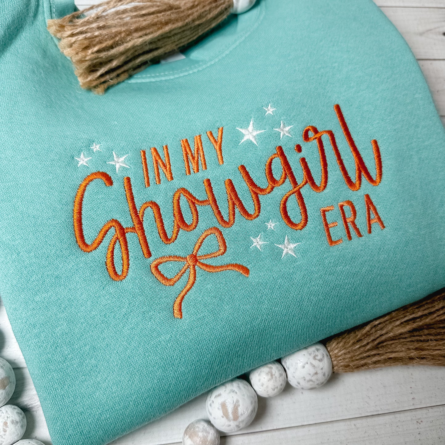 In My Showgirl Era Embroidered Sweatshirt 