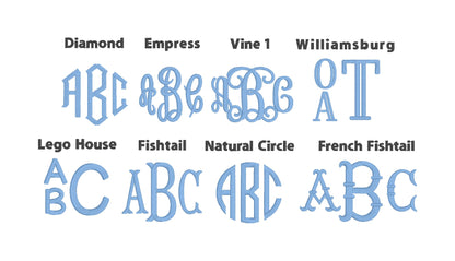 Toddler Monogrammed Campure Sweater – Lightweight Sweater, Classic Monogram 