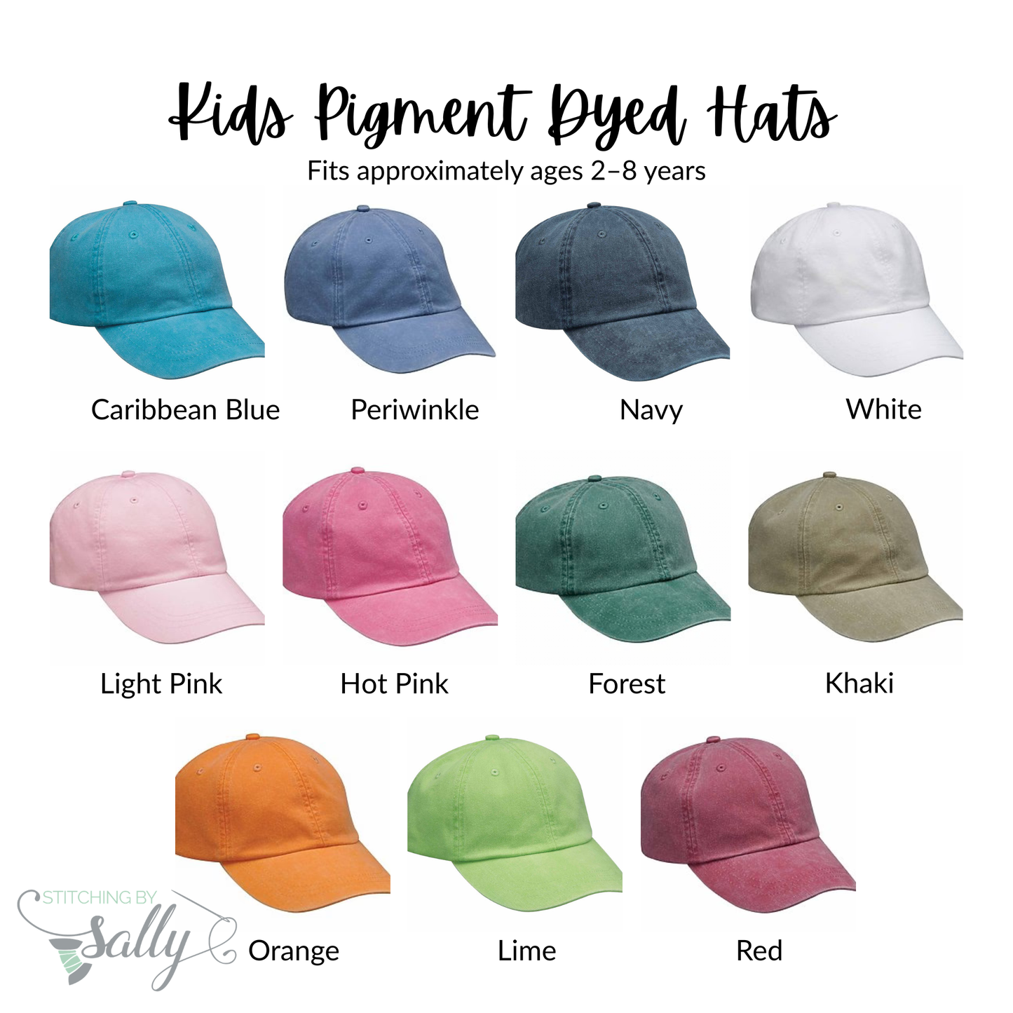 Personalized Embroidered Kids Baseball Cap