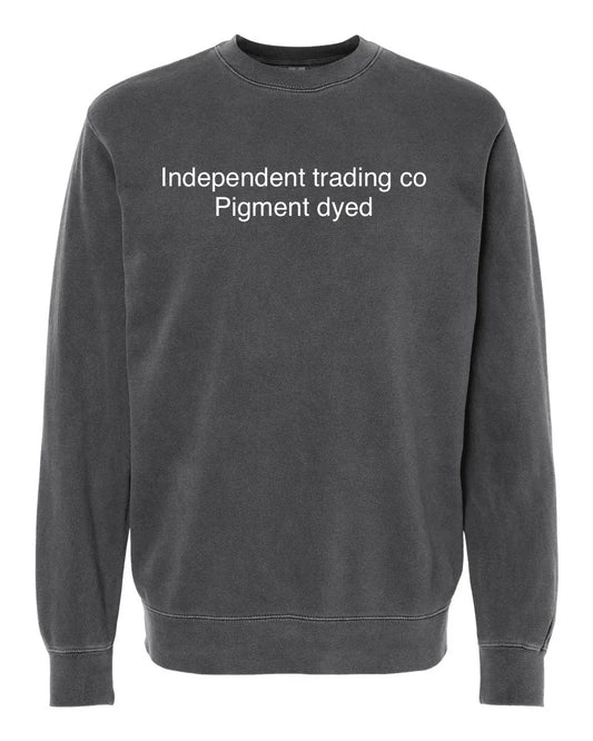 SPOOKY Season Appliqué Sweatshirt - Independent Trading Co Pigment Dyed 