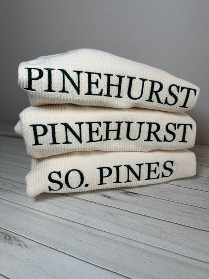 Embroidered Corded Crewneck Sweatshirt | Pinehurst Southern Pines Aberdeen