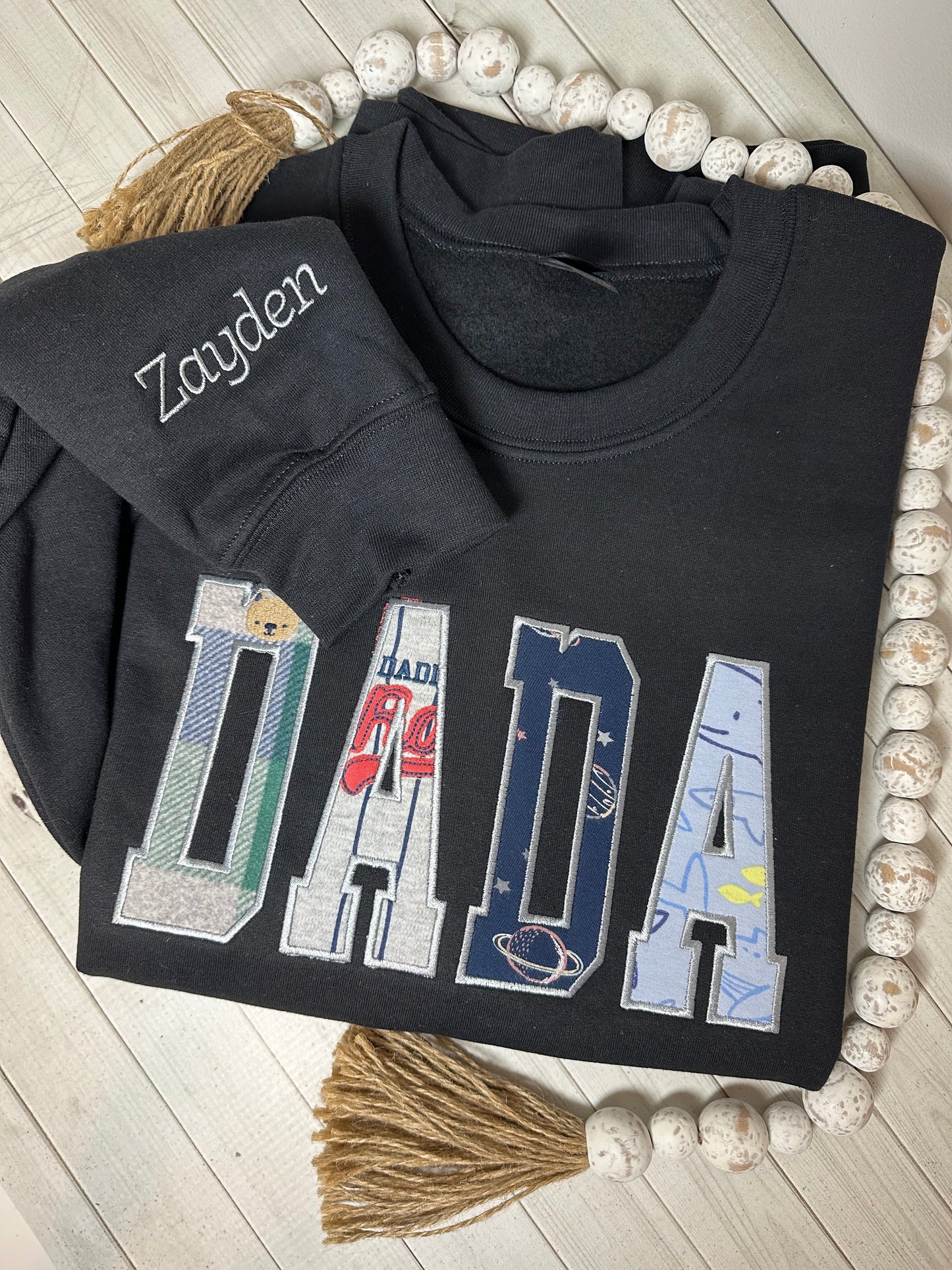 MAMA Keepsake Appliqué Sweatshirt - Satin Stitch