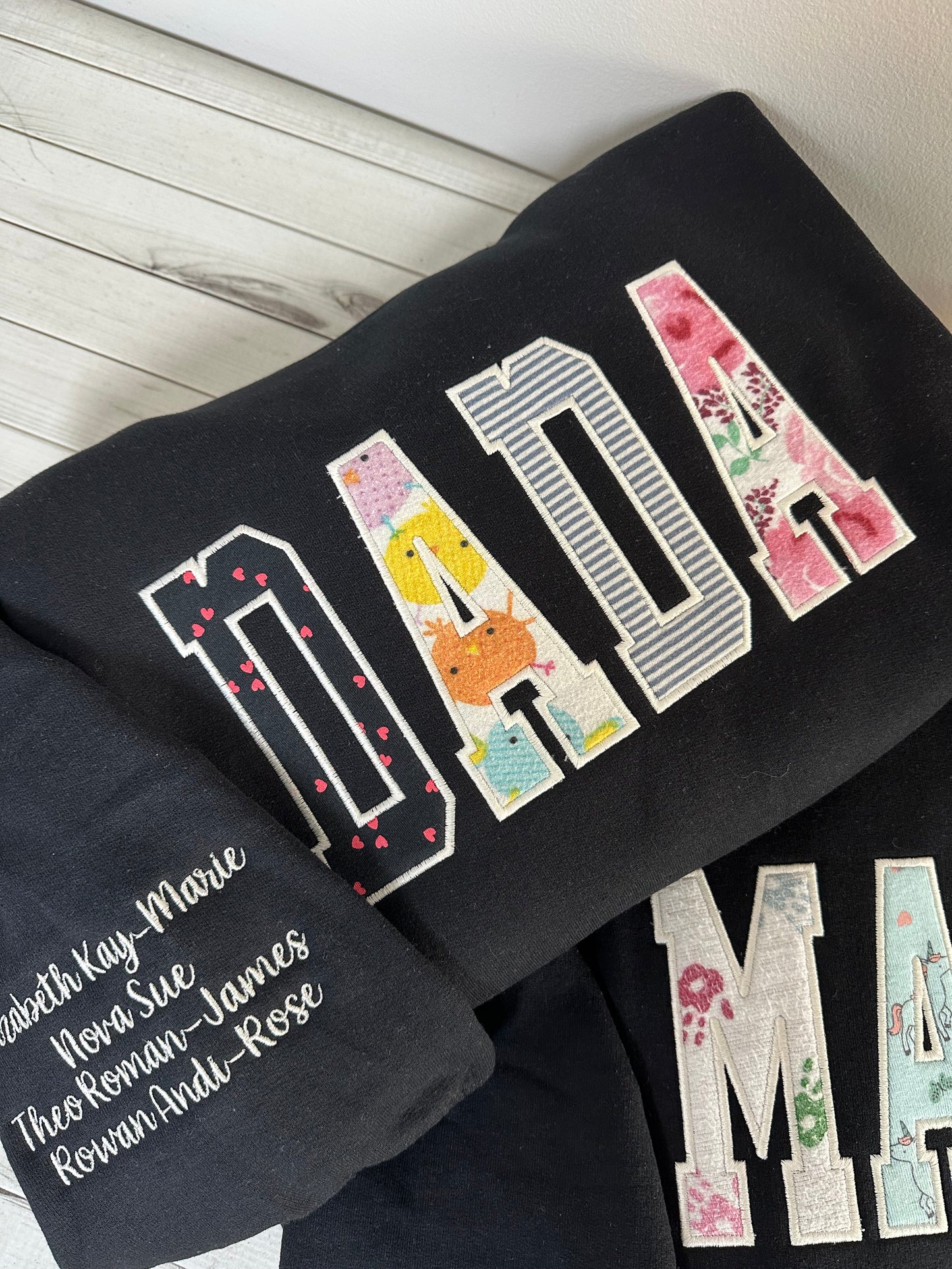 MAMA Keepsake Appliqué Sweatshirt - Satin Stitch