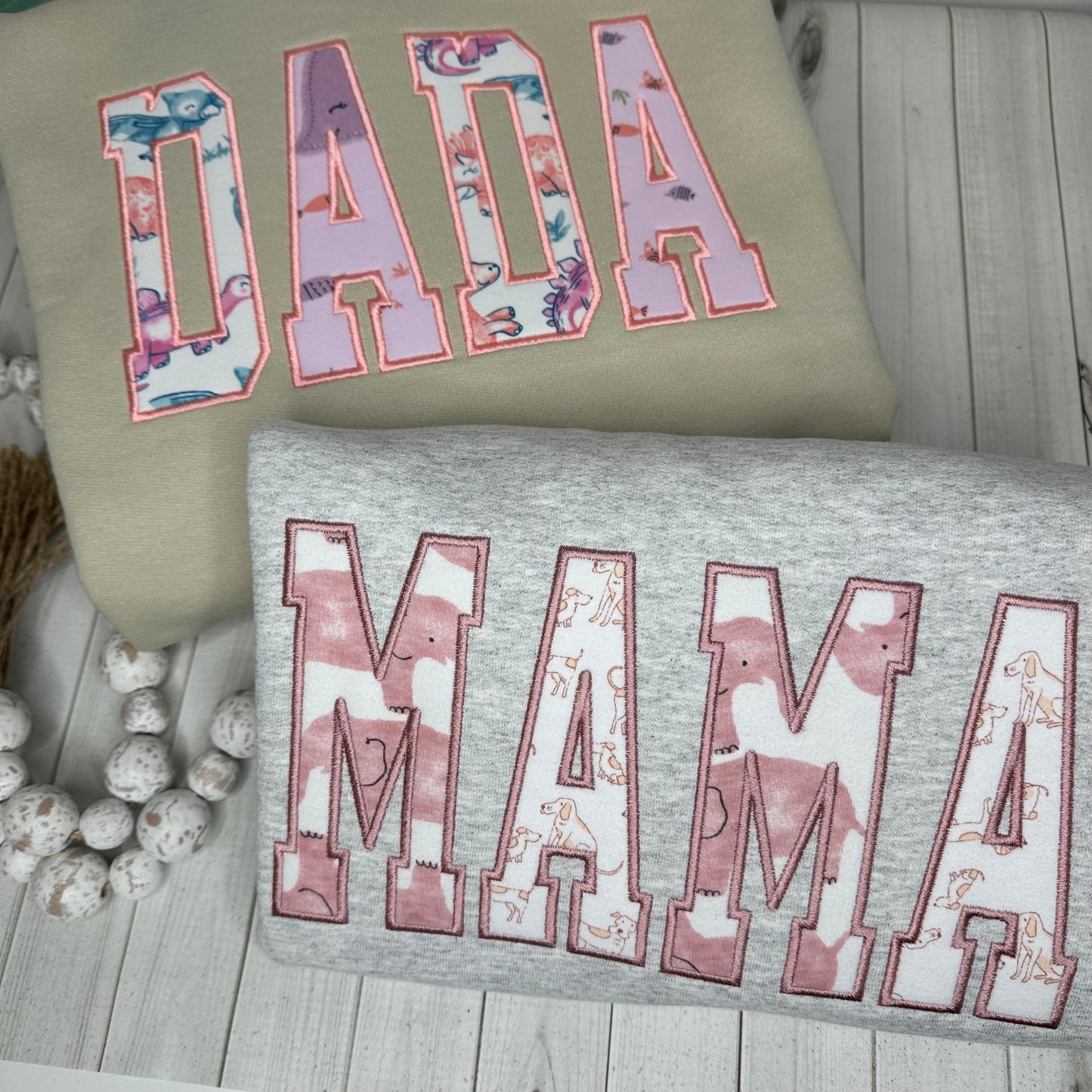 MAMA Keepsake Appliqué Sweatshirt - Satin Stitch