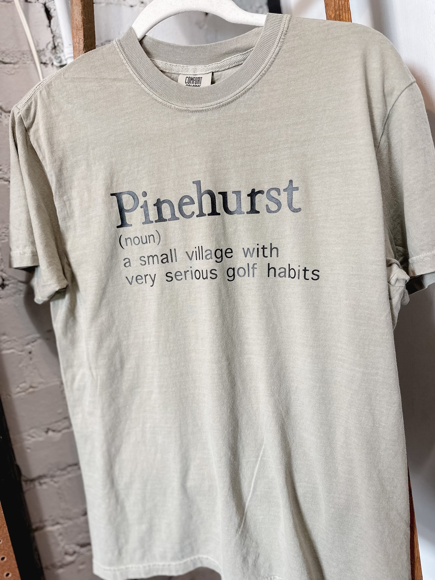 Pinehurst NC Golf T-Shirt | Comfort Colors Sandstone Tee